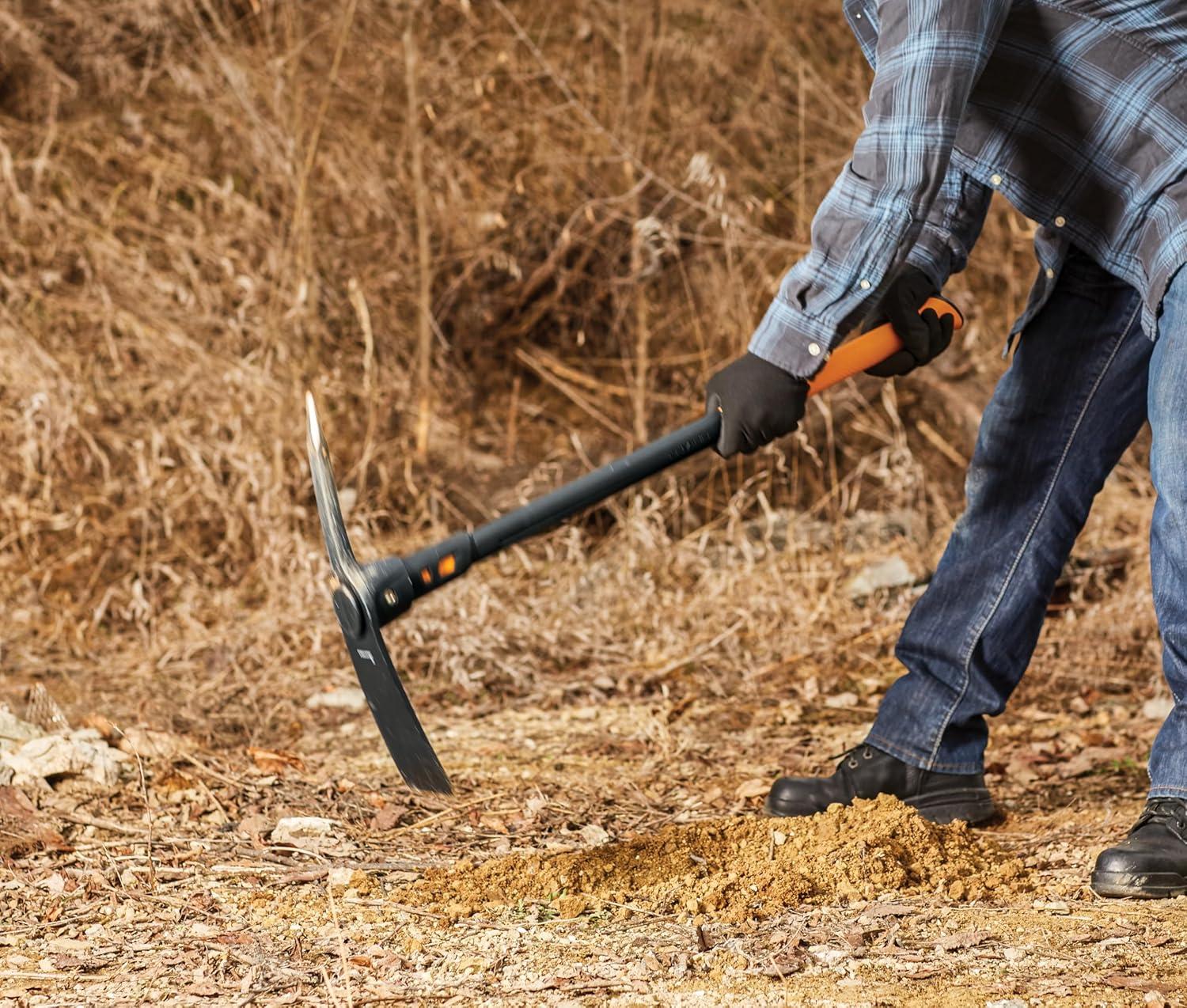 imageFiskars 8 lb Splitting Maul  36quot ShockAbsorbing Comfort Grip Handle  Rust Resistant Forged Steel Blade  Wood Splitter Maul for Hardwood  Split Wood for Campfires  Bushcraft GearPro IsoCore 5lb Pick