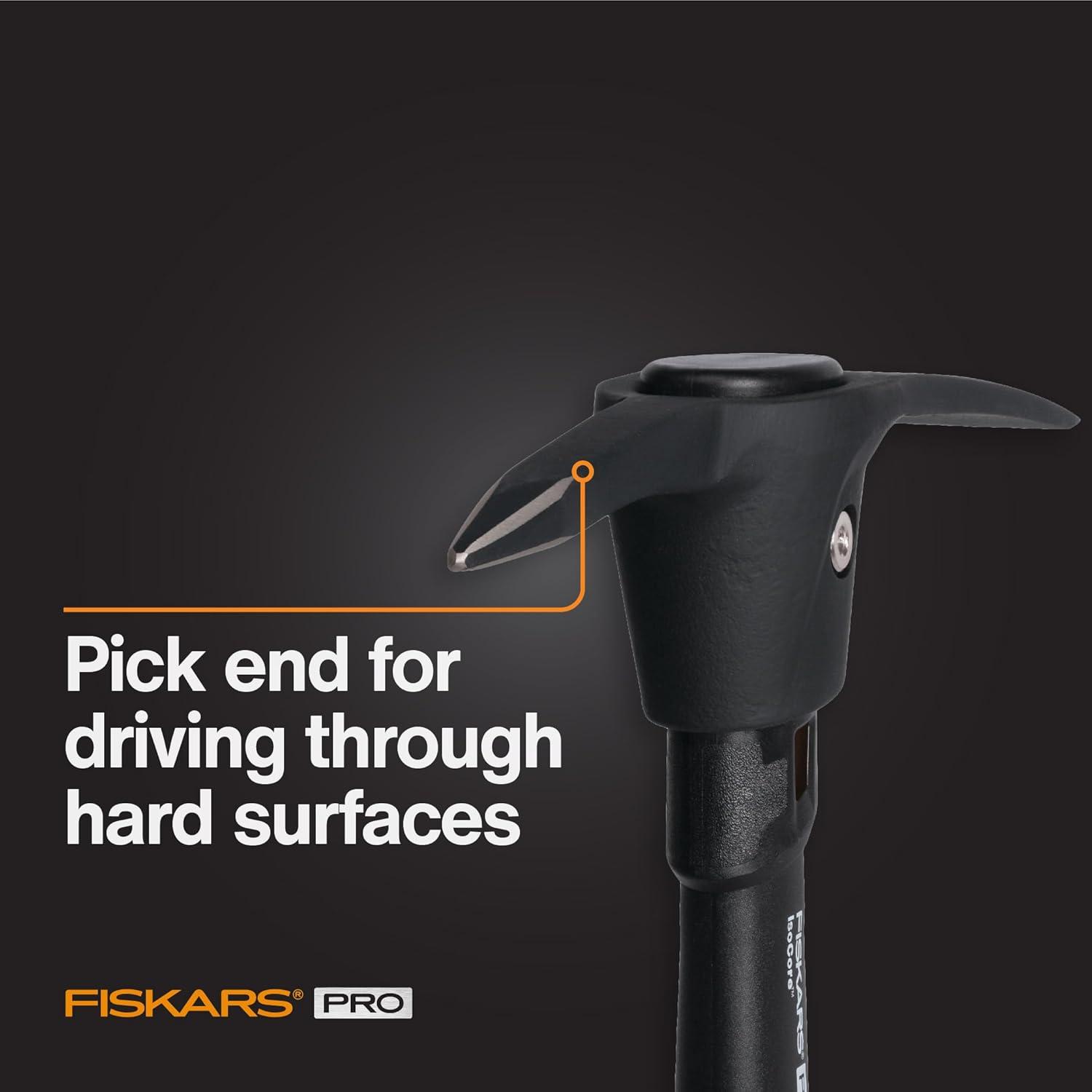 imageFiskars 8 lb Splitting Maul  36quot ShockAbsorbing Comfort Grip Handle  Rust Resistant Forged Steel Blade  Wood Splitter Maul for Hardwood  Split Wood for Campfires  Bushcraft GearPro IsoCore 15lb PickMattock