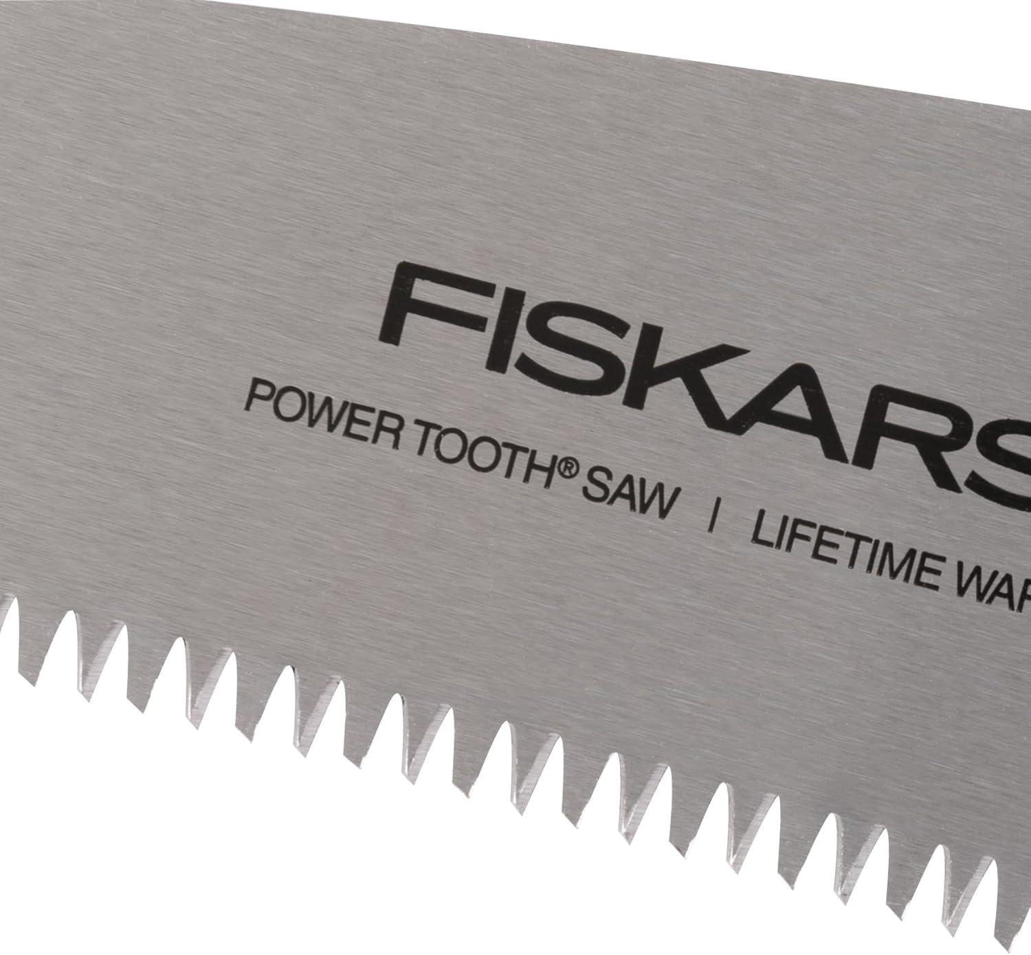imageFiskars Hand Saw Folding Saw with Dual Position Locking Saw Blade for Overhand Cuts and Under Cuts and Power Tooth Blade with Triple Ground Teeth Soft Grip 10Inch Pruning SawDHandle Saw