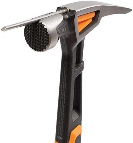 imageFiskars IsoCore 22 oz MilledFace Framing Claw Hammer with Shock Reduction 16 inMilled Face Framing 22 oz