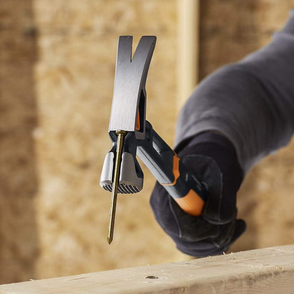 imageFiskars IsoCore 22 oz MilledFace Framing Claw Hammer with Shock Reduction 16 inMilled Face Framing 22 oz
