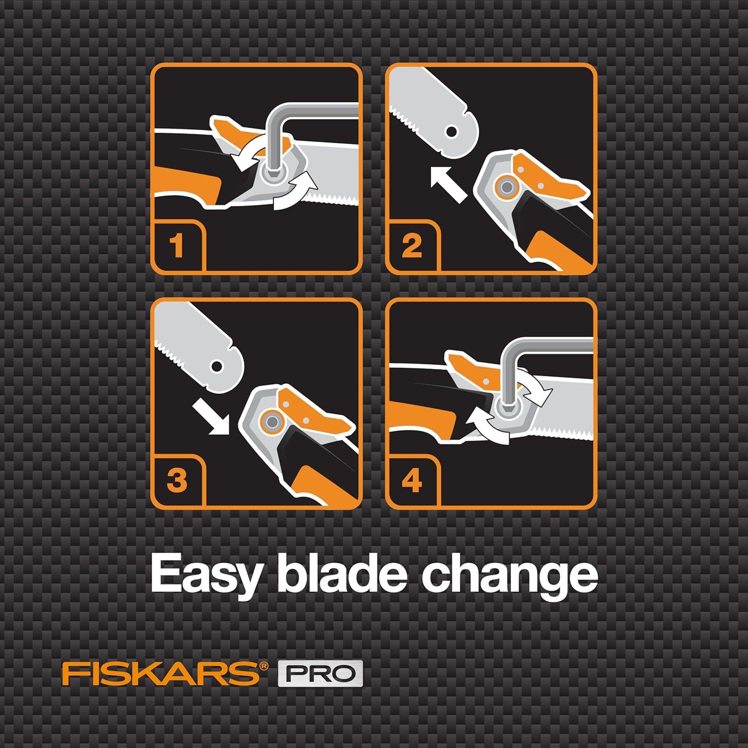 imageFiskars Pro POWER TOOTH Compact Utility Hand Saw 6 in bladeFolding Pull Saw