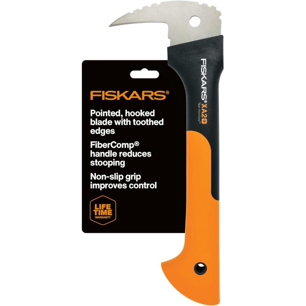 imageFiskars 28quot Hookaroon Saves Your Back  Lift Drag ampamp Load Heavy Rounds of Firewood and Split Wood  Sharp and Lightweight Pick Tool for Logs  Pickaroon Logging Tool  Forestry Tools12 Inch
