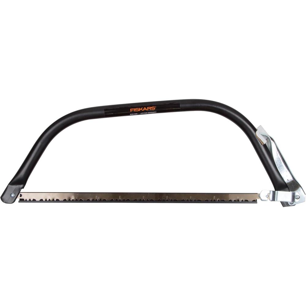 imageFiskars Hand Saw Folding Saw with Dual Position Locking Saw Blade for Overhand Cuts and Under Cuts and Power Tooth Blade with Triple Ground Teeth Soft Grip 10Inch Pruning SawBow Saw