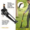 imageFiskars 3Claw Stand Up Weed Puller Tool Gardening Weeder Hand Weeding Tool with 39quot Long Ergonomic Handle with EasyEject Mechanism4claw