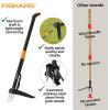 imageFiskars 3Claw Stand Up Weed Puller Tool Gardening Weeder Hand Weeding Tool with 39quot Long Ergonomic Handle with EasyEject Mechanism4claw