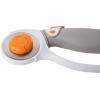 imageFiskars 45mm Rotary Cutter for Fabric Premium Steel Stick Fabric Cutter Cuts Through Multiple Layers Right and Left Handed Easy and Safe Blade Change Arts and Crafts Sewing and Quilting ToolsTitanium