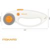 imageFiskars 45mm Rotary Cutter for Fabric with Ergonomic Loop Grip Premium Steel Rotary Fabric Cutter Blade for Precise Cuts Arts and Crafts Sewing Supplies and Quilting Tools