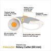imageFiskars 60mm Rotary Cutter for Fabric with Ergonomic Loop Grip And Comfort Handle Titanium Rotary Fabric Cutter for Thick Materials Easy and Safe Blade Change Sewing Supplies and Quilting ToolsPremium 60mm