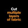 imageFiskars 60mm Rotary Cutter for Fabric with Ergonomic Loop Grip And Comfort Handle Titanium Rotary Fabric Cutter for Thick Materials Easy and Safe Blade Change Sewing Supplies and Quilting ToolsComfort Grip 45 mm