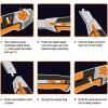 imageFiskars 7702201001 Pro Utility Knife Snap 25 mm OrangeBlack25 mm