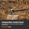 imageFiskars 8 lb Splitting Maul  36quot ShockAbsorbing Comfort Grip Handle  Rust Resistant Forged Steel Blade  Wood Splitter Maul for Hardwood  Split Wood for Campfires  Bushcraft GearPro IsoCore 8lb Maul