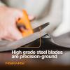 imageFiskars 8quot Original OrangeHandled Stainless Steel Scissors Ergonomic and Keeps Material Flat Sharp AllPurpose Paper and Fabric Scissors for Office Arts and CraftsOrangeHandled 8
