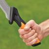 imageFiskars 9quot Brush Axe with Safety Sheath  Fixed Handle Curved Blade Branch Chopping Axe  Yard and Garden Tools  BlackOrangeBillhook Saw