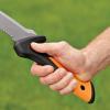 imageFiskars 9quot Brush Axe with Safety Sheath  Fixed Handle Curved Blade Branch Chopping Axe  Yard and Garden Tools  BlackOrangeBillhook Saw