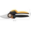 imageFiskars Bypass Garden Pruners L XSeries PowerGear P961 with Rolling Handle for Fresh Branches and Twigs NonStick Coated Stainless Steel Blades Length 222 cm BlackOrange 1057175Xseries P921