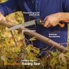 imageFiskars Hand Saw Folding Saw with Dual Position Locking Saw Blade for Overhand Cuts and Under Cuts and Power Tooth Blade with Triple Ground Teeth Soft Grip 10Inch Pruning SawClassic
