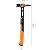 imageFiskars IsoCore 22 oz MilledFace Framing Claw Hammer with Shock Reduction 16 inGeneral Hammer 20 oz 155 in