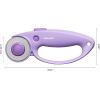 imageFiskars Loop Rotary Cutter Explore Collection Ultra Lilac PrecisionGround Steel Blade for Fabric Felt and Vinyl 45mm