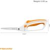 imageFiskars MicroTip Spring Assisted Scissors Precision Cutting Stainless Steel Blades Comfort Handle Cut Details in Fabric Sewing Scissors and Arts and Crafts ToolsStainless Steel