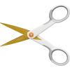 imageFiskars MicroTip Spring Assisted Scissors Precision Cutting Stainless Steel Blades Comfort Handle Cut Details in Fabric Sewing Scissors and Arts and Crafts ToolsTitanium