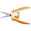 imageFiskars MicroTip Spring Assisted Scissors Precision Cutting Stainless Steel Blades Comfort Handle Cut Details in Fabric Sewing Scissors and Arts and Crafts ToolsStainless Steel