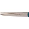 imageFiskars Premier Designer 8quot Scissors Adult Scissors All Purpose with Stainless Steel Blades for Office School Home Arts and Crafts Gifts for Women Sew BoldAdriatic Blue