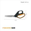 imageFiskars Pro PowerArc Shop Shears Heavy Duty Stainless Steel Scissor Industrial Grade Tool for Building and Construction 10 in OrangeBlackHeavy Duty 10 in