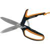 imageFiskars Pro PowerArc Shop Shears Heavy Duty Stainless Steel Scissor Industrial Grade Tool for Building and Construction 10 in OrangeBlackPowerArc Shears 10 in