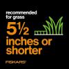 imageFiskars Push Mower  18quot Cut Width Manual Reel Mower with No Motor  Grass Cutter with Steel Blades that Stay Sharp  EcoFriendly Lawn CareMower 17