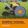 imageFiskars Push Mower  18quot Cut Width Manual Reel Mower with No Motor  Grass Cutter with Steel Blades that Stay Sharp  EcoFriendly Lawn CareMower 17