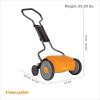 imageFiskars Push Mower  18quot Cut Width Manual Reel Mower with No Motor  Grass Cutter with Steel Blades that Stay Sharp  EcoFriendly Lawn CareMower 17