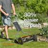 imageFiskars Push Mower  18quot Cut Width Manual Reel Mower with No Motor  Grass Cutter with Steel Blades that Stay Sharp  EcoFriendly Lawn CareMower 17