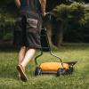 imageFiskars Push Mower  18quot Cut Width Manual Reel Mower with No Motor  Grass Cutter with Steel Blades that Stay Sharp  EcoFriendly Lawn CareMower 18