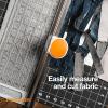imageFiskars Rotary Cutter and Ruler Combo  24quotL x 6quotW Fabric Cutter with Gridlines  Craft Supplies  Gray  Clear