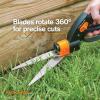 imageFiskars Shear Ease Grass Shears  5quot Stainless Steel Blades  360Degree Swivel Blade Plant Cutting Scissors  Garden Shears and Grass Cutter BlackSwivel Blade Grass Shears