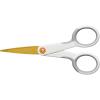 imageFiskars MicroTip Spring Assisted Scissors Precision Cutting Stainless Steel Blades Comfort Handle Cut Details in Fabric Sewing Scissors and Arts and Crafts ToolsTitanium