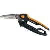 imageFiskars Pro PowerArc Shop Shears Heavy Duty Stainless Steel Scissor Industrial Grade Tool for Building and Construction 10 in OrangeBlackUtility Snips 8 in