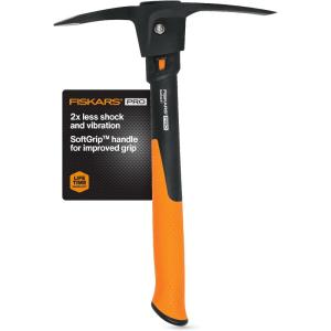 imageFiskars 8 lb Splitting Maul  36quot ShockAbsorbing Comfort Grip Handle  Rust Resistant Forged Steel Blade  Wood Splitter Maul for Hardwood  Split Wood for Campfires  Bushcraft GearPro IsoCore 15lb PickMattock