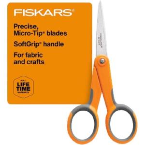 imageFiskars All Purpose Scissors High Performance Cutting Stainless Steel Blades Ergonomic and Comfort Handles Perfect for Arts and Crafts and the Office Scissors for Office5 Softgrip