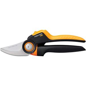 imageFiskars Bypass Garden Pruners L XSeries PowerGear P961 with Rolling Handle for Fresh Branches and Twigs NonStick Coated Stainless Steel Blades Length 222 cm BlackOrange 1057175Xseries P921