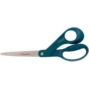 imageFiskars Premier Designer 8quot Scissors Adult Scissors All Purpose with Stainless Steel Blades for Office School Home Arts and Crafts Gifts for Women Sew BoldAdriatic Blue