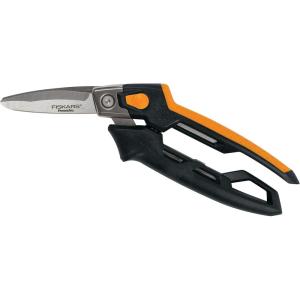 imageFiskars Pro PowerArc Shop Shears Heavy Duty Stainless Steel Scissor Industrial Grade Tool for Building and Construction 10 in OrangeBlackUtility Snips 8 in