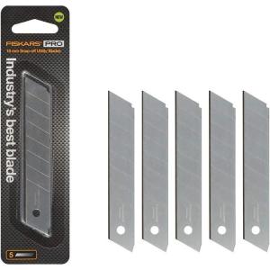 imageFiskars Utility Knife Replacement Blades  18mm Snap Off Utility Blades  Worksite Tools  5 Pack OrangeBlack18 mm 5 Pack