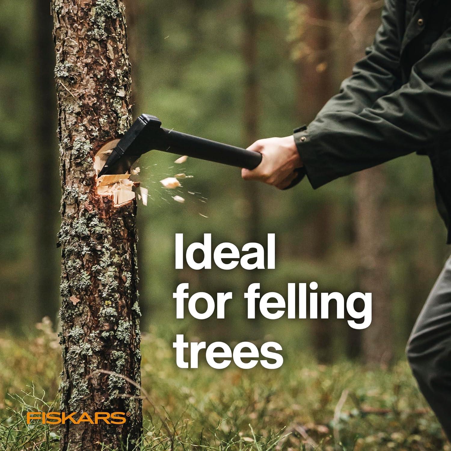 imageFiskars 28quot Chopping Axe UltraSharp Blade for Kindling with Ease Weight Balanced Garden and Outdoor Gear 35 pounds BlackChopping Axe 28 in
