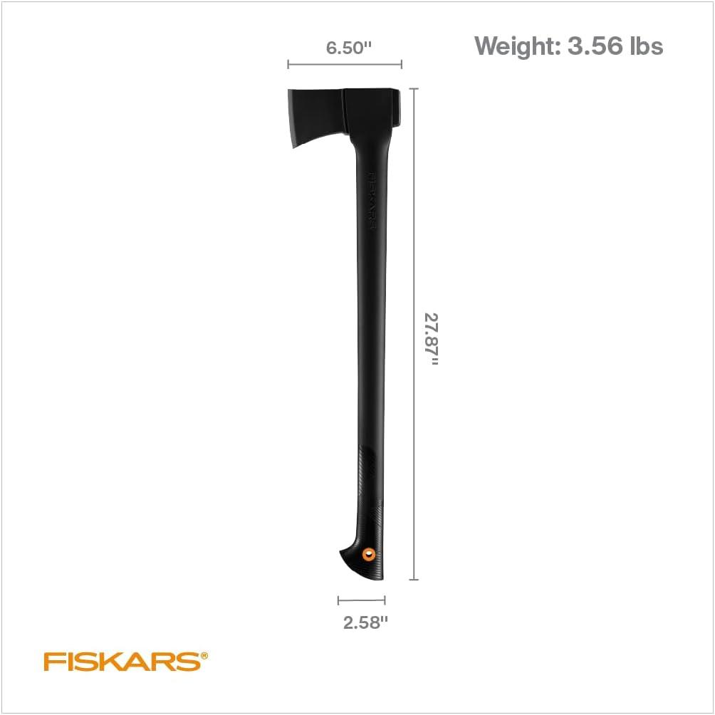 imageFiskars 28quot Chopping Axe UltraSharp Blade for Kindling with Ease Weight Balanced Garden and Outdoor Gear 35 pounds BlackChopping Axe 28 in