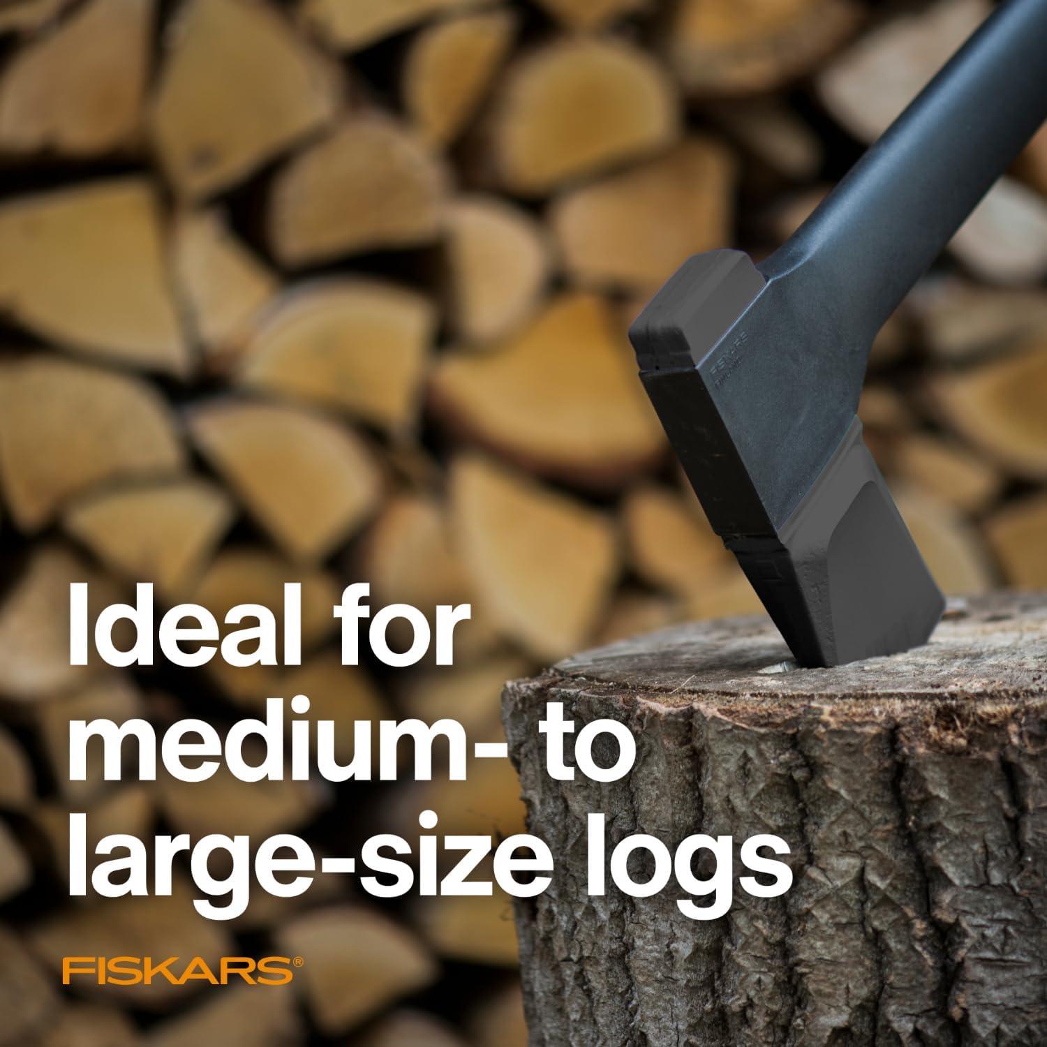 imageFiskars 28quot Chopping Axe UltraSharp Blade for Kindling with Ease Weight Balanced Garden and Outdoor Gear 35 pounds BlackSplitting Axe 36 In