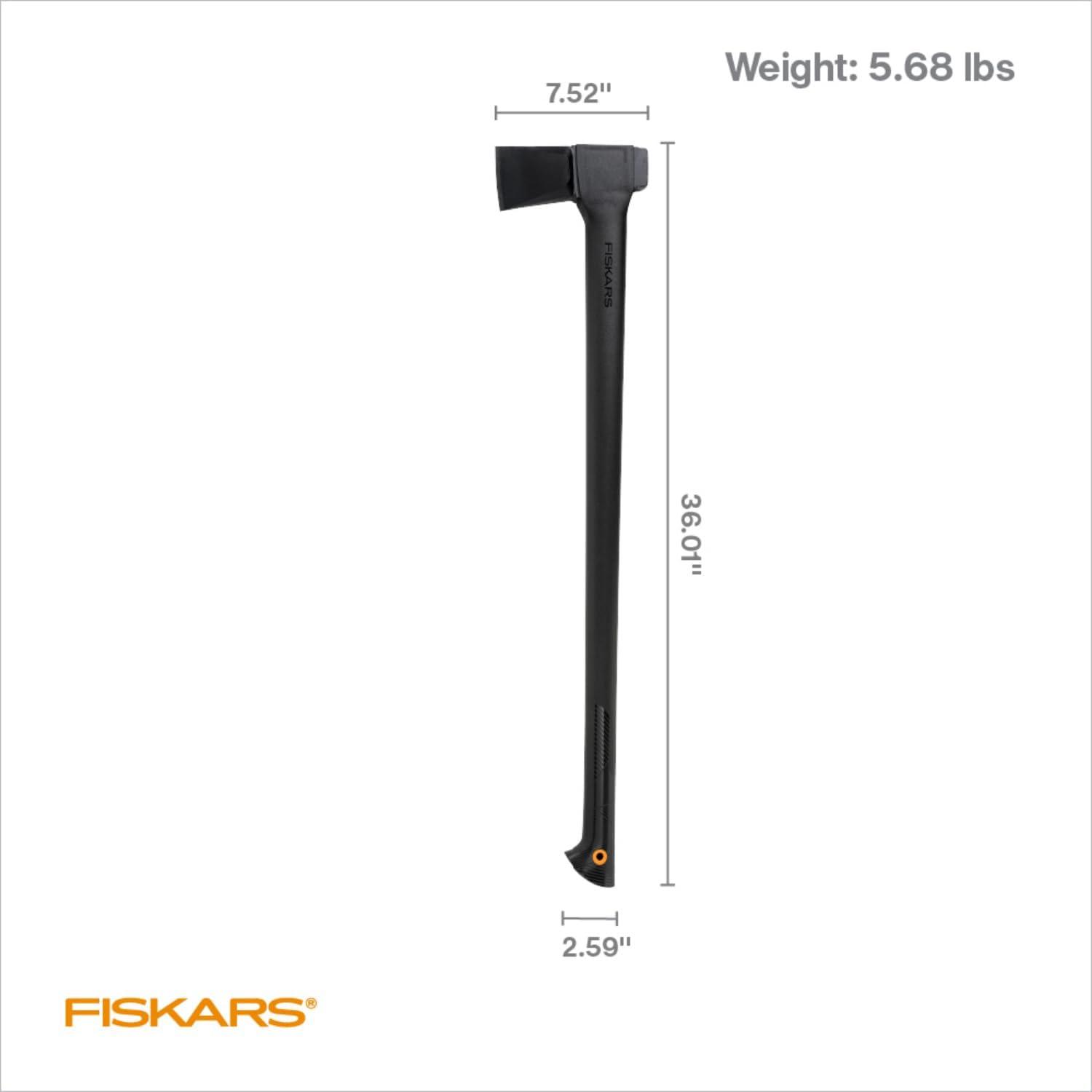 imageFiskars 28quot Chopping Axe UltraSharp Blade for Kindling with Ease Weight Balanced Garden and Outdoor Gear 35 pounds BlackSplitting Axe 36 In