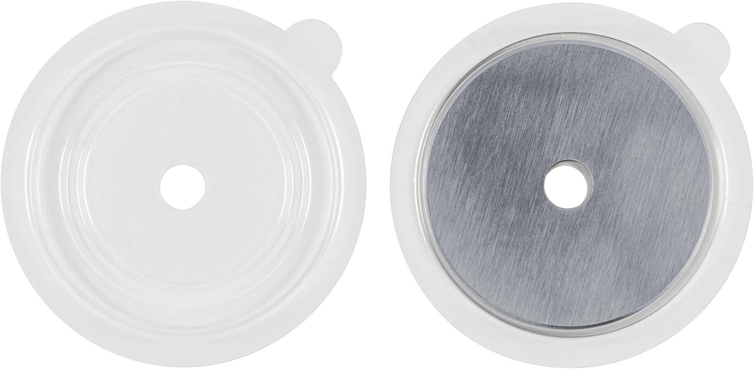 imageFiskars 45mm Rotary Blade 2Pack Replacement Blades for Rotary Cutters Precision Cutting for Quilting and Sewing2 Pack  Titanium