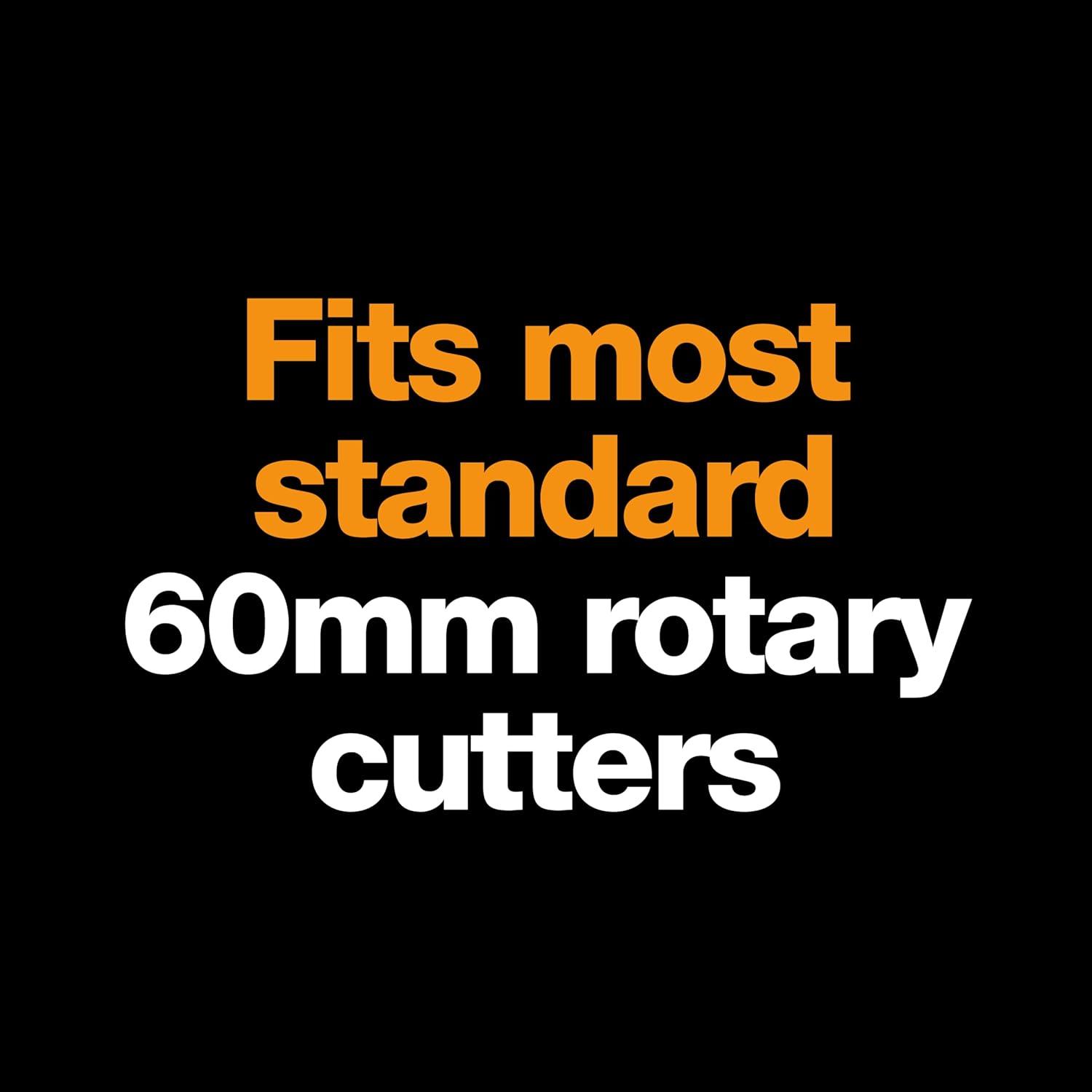 imageFiskars 45mm Rotary Blade 2Pack Replacement Blades for Rotary Cutters Precision Cutting for Quilting and Sewing2 Pack  Titanium